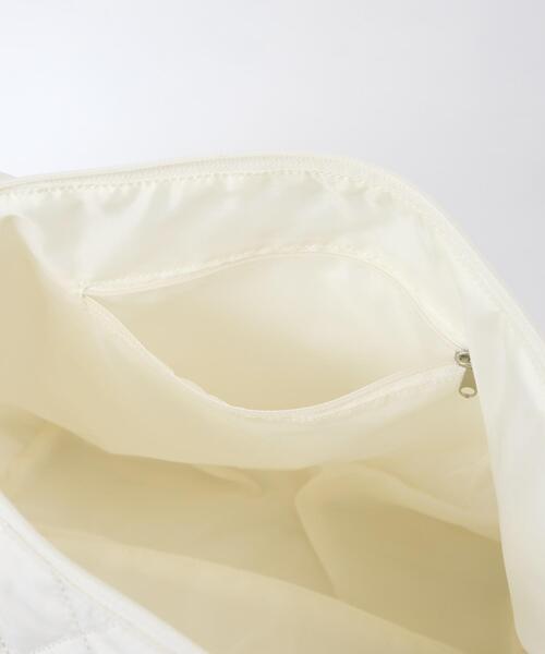 FRUIT OF THE LOOM（フルーツオブザルーム）の「∴WEGO/別注FTL パデッドBIGショルダー（ショルダーバッグ・レディース・ホワイト/ブラック・FREE）」の6枚目の写真