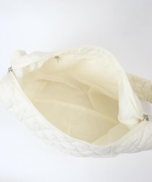 FRUIT OF THE LOOM（フルーツオブザルーム）の「∴WEGO/別注FTL パデッドBIGショルダー（ショルダーバッグ・レディース・ホワイト/ブラック・FREE）」の8枚目の写真