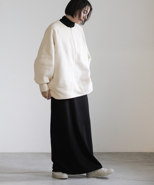 select MOCA(セレクトモカ)の「フロントジップ裏起毛プルオーバー(Tシャツ/カットソー・レディース・アイボリー/ブラック・FREE)」の19枚目の写真
