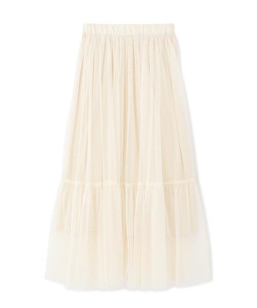 FREE'S MART（フリーズマート）の「◇ローティアードチュールスカート（スカート・レディース・ホワイト/ブラック/ブラウン・MEDIUM/SMALL）」の4枚目の写真