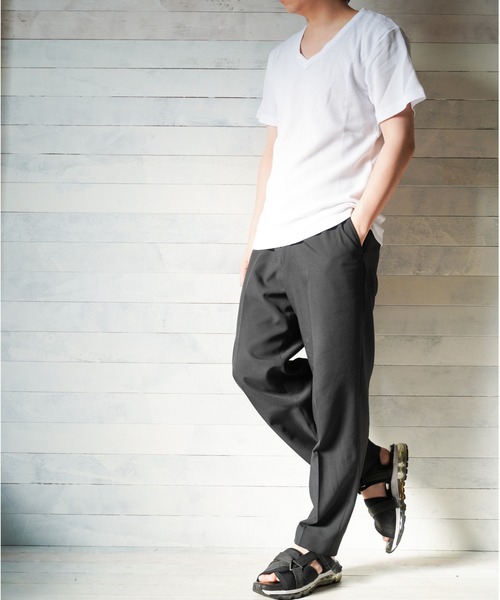 sunny branch(サニーブランチ)の「サーマル半袖VネックTシャツ(Tシャツ/カットソー・レディース・ホワイト/グレー/カーキ/サックスブルー/ネイビー/ブラック/ピンク・LARGE/MEDIUM/X-LARGE)」の19枚目の写真