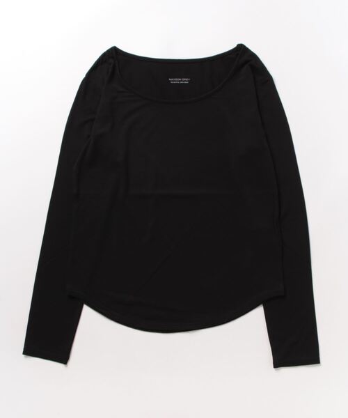 MAYSON GREY（メイソングレイ）の「スキンウェアUネックプルオーバー（Tシャツ/カットソー・レディース・ブラック/グレー・M）」の10枚目の写真
