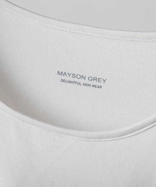 MAYSON GREY（メイソングレイ）の「スキンウェアUネックプルオーバー（Tシャツ/カットソー・レディース・ブラック/グレー・M）」の8枚目の写真