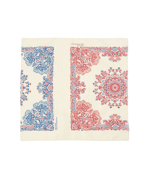 BEAMS BOY（ビームスボーイ）の「BEAMS BOY / イレギュラー カット バンダナ（バンダナ/スカーフ・レディース・ライトブルー/イエロー/レッド/ネイビー/オレンジ/オフホワイト・ONE SIZE）」の2枚目の写真