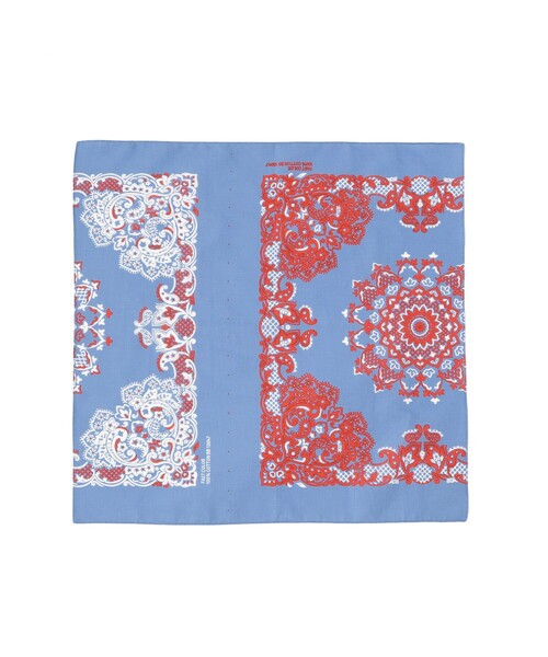 BEAMS BOY（ビームスボーイ）の「BEAMS BOY / イレギュラー カット バンダナ（バンダナ/スカーフ・レディース・ライトブルー/イエロー/レッド/ネイビー/オレンジ/オフホワイト・ONE SIZE）」の3枚目の写真