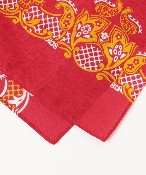 BEAMS BOY（ビームスボーイ）の「BEAMS BOY / イレギュラー カット バンダナ（バンダナ/スカーフ・レディース・ライトブルー/イエロー/レッド/ネイビー/オレンジ/オフホワイト・ONE SIZE）」の8枚目の写真