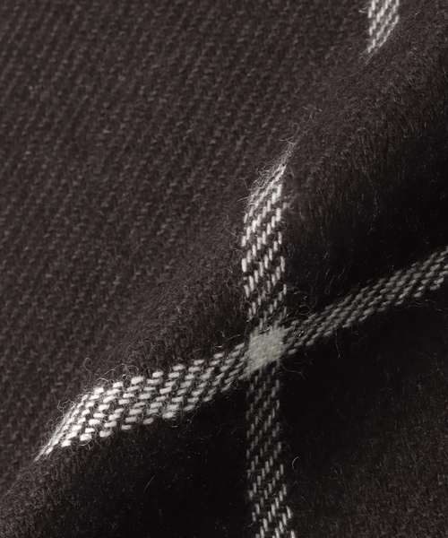 PIACENZA（ピアチェンツァ）の「【PIACENZA / ピアチェンツァ】シルクカシミアウィンドウペン 30*180（マフラー・メンズ・ブラック・FREE）」の6枚目の写真