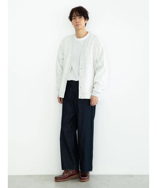CRAFT STANDARD BOUTIQUE(クラフトスタンダードブティック)の「ケーブル柄カットカーディガン②(カーディガン/ボレロ・メンズ・オートミール・M/L)」の7枚目の写真
