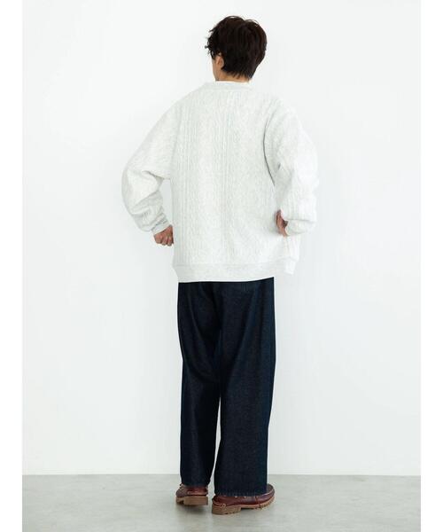 CRAFT STANDARD BOUTIQUE(クラフトスタンダードブティック)の「ケーブル柄カットカーディガン②(カーディガン/ボレロ・メンズ・オートミール・M/L)」の10枚目の写真