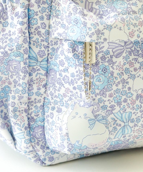Catherine Cottage（キャサリンコテージ）の「ネコ柄リュックサック　キーホルダーセット（バックパック/リュック・キッズ・ブルー/ピンク/ベージュ/ライラック・FREE）」の5枚目の写真