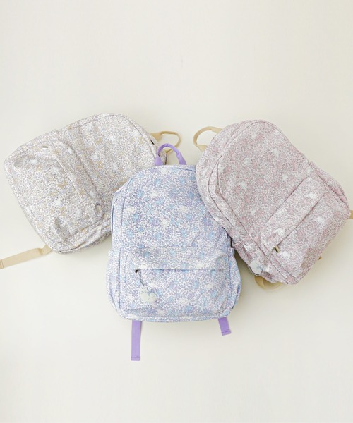 Catherine Cottage（キャサリンコテージ）の「ネコ柄リュックサック　キーホルダーセット（バックパック/リュック・キッズ・ブルー/ピンク/ベージュ/ライラック・FREE）」の6枚目の写真