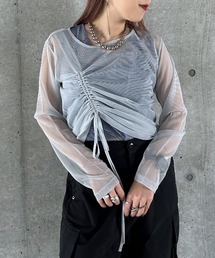 PAGEBOY | メタリックシアーシャーリング(Tシャツ/カットソー)