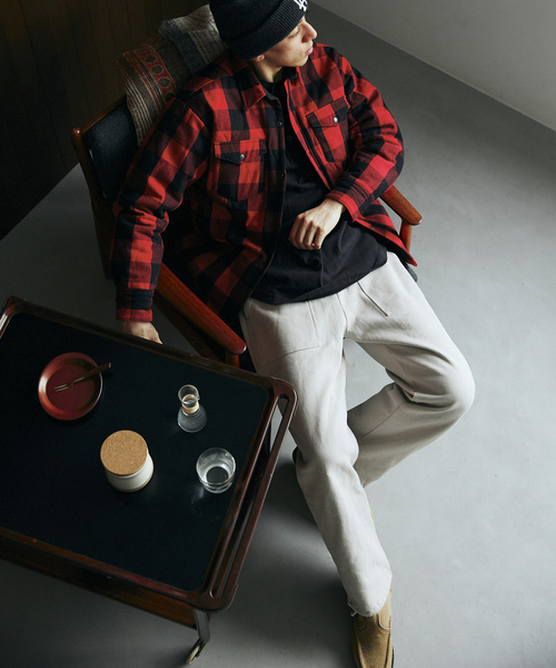 JOURNAL STANDARD relume（ジャーナルスタンダード　レリューム）の「【FROSTPROOF / フロストプルーフ】別注 PUFF シャツジャケット（その他アウター・メンズ・レッド/ブラック・LARGE/MEDIUM）」の13枚目の写真