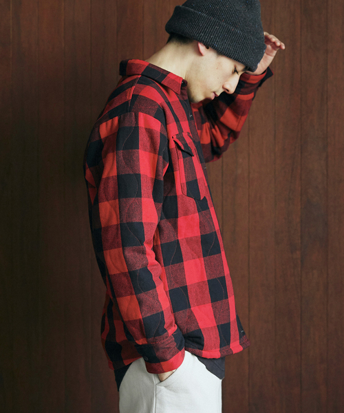 JOURNAL STANDARD relume（ジャーナルスタンダード　レリューム）の「【FROSTPROOF / フロストプルーフ】別注 PUFF シャツジャケット（その他アウター・メンズ・レッド/ブラック・LARGE/MEDIUM）」の16枚目の写真