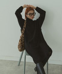 LIENCOEUR | ハイネックアシンメトリーワンピース(ワンピース)