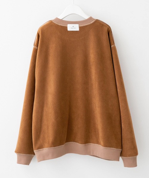 URBAN RESEARCH Sonny Label（アーバンリサーチサニーレーベル）の「フェイクスウェード裏起毛プルオーバー（スウェット・メンズ・アイボリー/ブラウン/チャコールグレー/ブルー・MEDIUM/LARGE）」の15枚目の写真