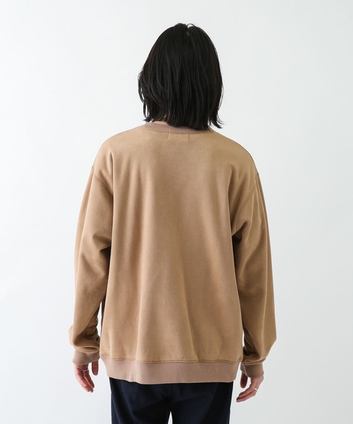 URBAN RESEARCH Sonny Label（アーバンリサーチサニーレーベル）の「フェイクスウェード裏起毛プルオーバー（スウェット・メンズ・アイボリー/ブラウン/チャコールグレー/ブルー・MEDIUM/LARGE）」の7枚目の写真