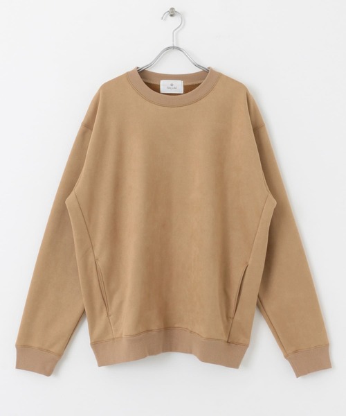 URBAN RESEARCH Sonny Label（アーバンリサーチサニーレーベル）の「フェイクスウェード裏起毛プルオーバー（スウェット・メンズ・アイボリー/ブラウン/チャコールグレー/ブルー・MEDIUM/LARGE）」の11枚目の写真