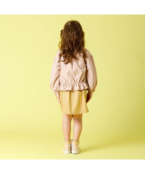 Seraph（セラフ）の「裾フリルデザインブルゾン（カーディガン/ボレロ・キッズ・ラベンダー/ピンク/ベージュ・90/130/100/80/110/140/120/95）」の7枚目の写真