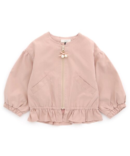 Seraph（セラフ）の「裾フリルデザインブルゾン（カーディガン/ボレロ・キッズ・ラベンダー/ピンク/ベージュ・90/130/100/80/110/140/120/95）」の16枚目の写真