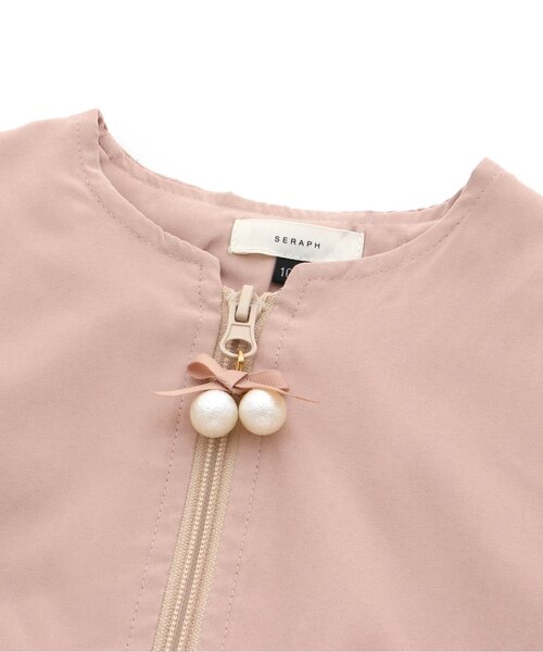 Seraph（セラフ）の「裾フリルデザインブルゾン（カーディガン/ボレロ・キッズ・ラベンダー/ピンク/ベージュ・90/130/100/80/110/140/120/95）」の20枚目の写真