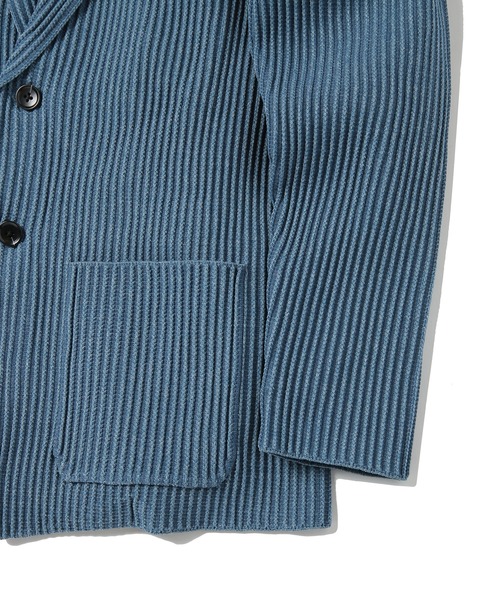 MEN'S BIGI(メンズビギ)の「たて畝ニットジャケット(テーラードジャケット・メンズ・ブルー/チャコールグレー・03/02/01/04)」の21枚目の写真