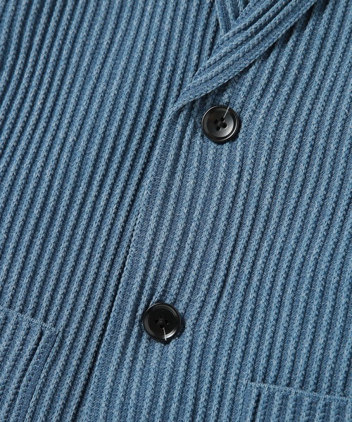 MEN'S BIGI(メンズビギ)の「たて畝ニットジャケット(テーラードジャケット・メンズ・ブルー/チャコールグレー・03/02/01/04)」の22枚目の写真