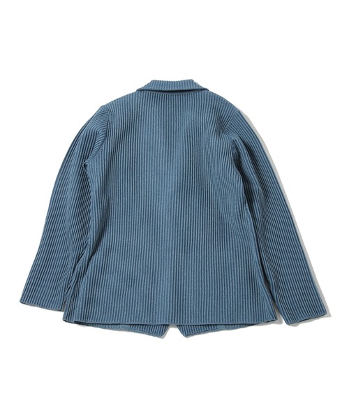 MEN'S BIGI(メンズビギ)の「たて畝ニットジャケット(テーラードジャケット・メンズ・ブルー/チャコールグレー・03/02/01/04)」の5枚目の写真