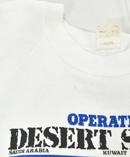 VINTAGE(ヴィンテージ)の「【ヴィンテージ古着】80's-90's OPERATION DESERT STORM プリント クルーネックスウェット USA製(スウェット・メンズ・ホワイト・X-LARGE)」の7枚目の写真