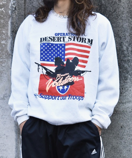 VINTAGE(ヴィンテージ)の「【ヴィンテージ古着】80's-90's OPERATION DESERT STORM プリント クルーネックスウェット USA製(スウェット・メンズ・ホワイト・X-LARGE)」の13枚目の写真