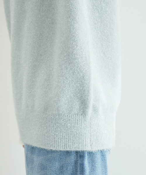 ROPE' PICNIC（ロペピクニック）の「ガラスヤーンニットベスト（ベスト・レディース・ブルー系その他4/オフホワイト・38）」の13枚目の写真