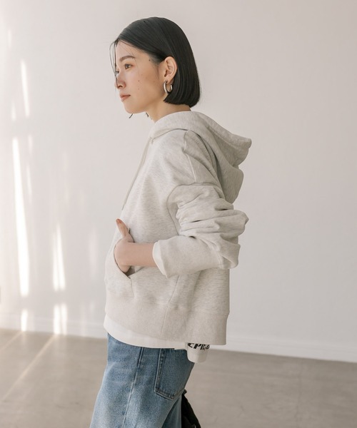 RIVE DROITE（リヴドロワ）の「MONN.:.(モン)/HOODIE（パーカー・レディース・グレー/ベージュ・FREE）」の13枚目の写真