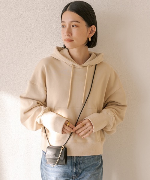 RIVE DROITE（リヴドロワ）の「MONN.:.(モン)/HOODIE（パーカー・レディース・グレー/ベージュ・FREE）」の14枚目の写真