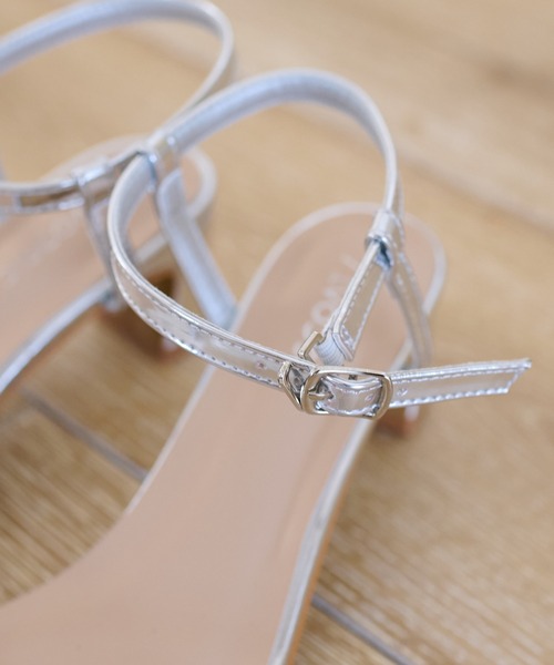 DISCOAT（ディスコート）の「ラインプレートヒールサンダル（サンダル・レディース・ブラック/シルバー・MEDIUM/LARGE）」の22枚目の写真