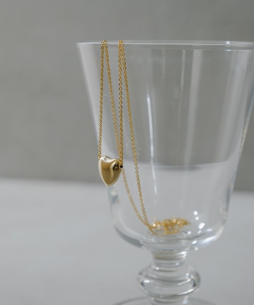 BIRTHDAY BAR(バースデイバー)の「Heart necklace ハートネックレス(ネックレス・レディース・ゴールド・フリー)」の3枚目の写真