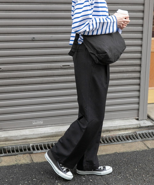 FORK&SPOON(フォークアンドスプーン)の「FORK&SPOON TRイージーパンツ(その他パンツ・レディース・ブラック/グリーン系その他・2/1)」の6枚目の写真