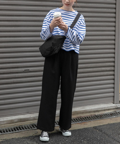 FORK&SPOON(フォークアンドスプーン)の「FORK&SPOON TRイージーパンツ(その他パンツ・レディース・ブラック/グリーン系その他・2/1)」の7枚目の写真