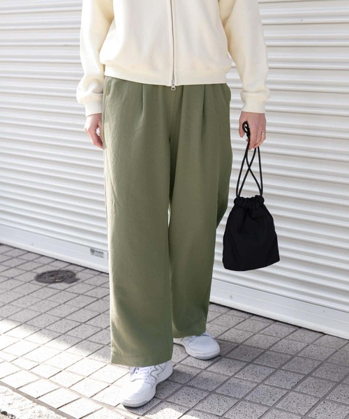 FORK&SPOON(フォークアンドスプーン)の「FORK&SPOON TRイージーパンツ(その他パンツ・レディース・ブラック/グリーン系その他・2/1)」の18枚目の写真