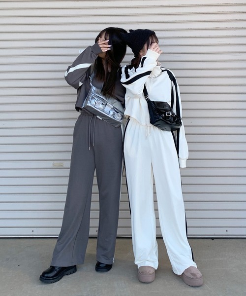 non-hedge（ノンヘッジ）の「ダブルポケットナイロンバッグ（ショルダーバッグ・レディース・ブラック/シルバー・FREE）」の5枚目の写真