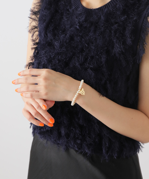 VERMEIL par iena（ヴェルメイユパーイエナ）の「【MERCEDES SALAZAR/メルセデス サラザール】別注 ジャガーブレスレット（ブレスレット・レディース・アイボリー・FREE）」の8枚目の写真