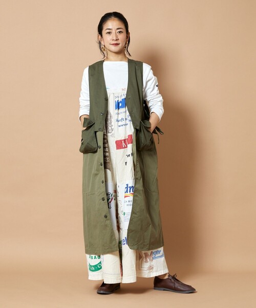 WORKWARE × Freada ミリタリー2WAYロングベスト Freada（フリーダ）の「WORKWARE × Freada/ワークウェア 別注MILITARY