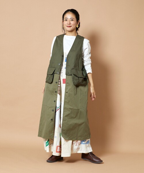 【こぐま様】WORKWARE × Freada 2WAY LONG VEST Freada（フリーダ）の「WORKWARE × Freada/ワークウェア 別注