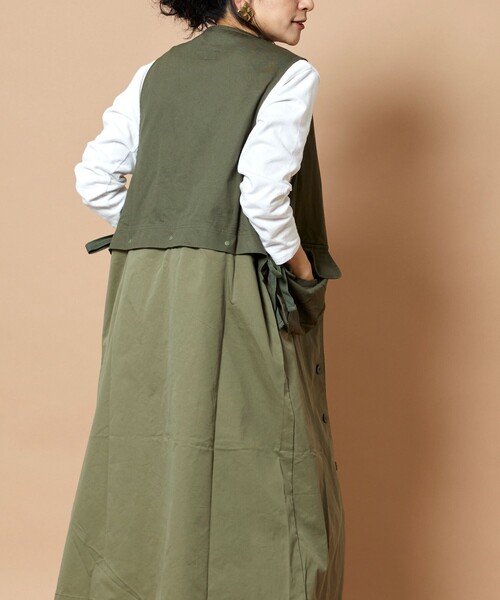 WORKWARE × Freada ミリタリー2WAYロングベスト Freada（フリーダ）の「WORKWARE × Freada/ワークウェア 別注