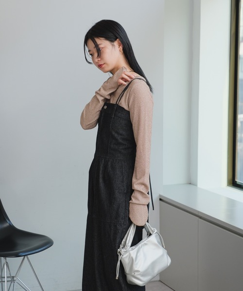 Kastane（カスタネ）の「ラメクルーインナー（Tシャツ/カットソー・レディース・シルバー/サックスブルー/ゴールド・FREE）」の22枚目の写真
