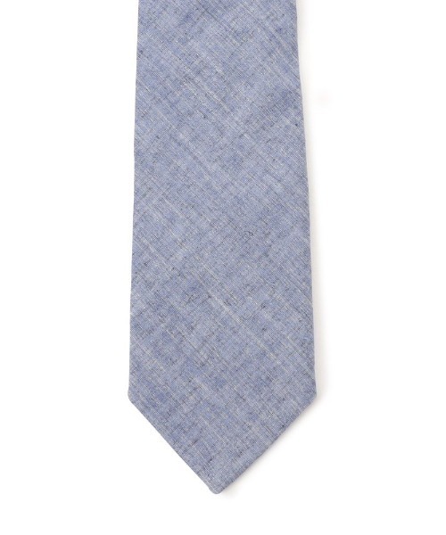 TRANS CONTINENTS（トランスコンチネンツ）の「TRANS CONTINENTS　リネン混ネクタイ　無地　ブラック/ブラウン/グリーン/サックス/ブルー/ネイビー（ネクタイ・メンズ・ブルー/グリーン/サックスブルー/ブラウン/ネイビー/ブラック・FREE）」の13枚目の写真