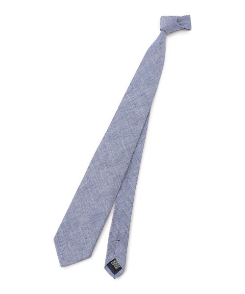 TRANS CONTINENTS（トランスコンチネンツ）の「TRANS CONTINENTS　リネン混ネクタイ　無地　ブラック/ブラウン/グリーン/サックス/ブルー/ネイビー（ネクタイ・メンズ・ブルー/グリーン/サックスブルー/ブラウン/ネイビー/ブラック・FREE）」の14枚目の写真