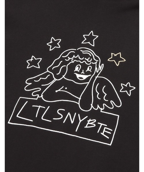 Little sunny bite（リトルサニーバイト）の「《Little sunny bite》angel stitch hoodie（パーカー・レディース・ブラック×ピンク/グレー系/グリーン系・MEDIUM/SMALL）」の7枚目の写真