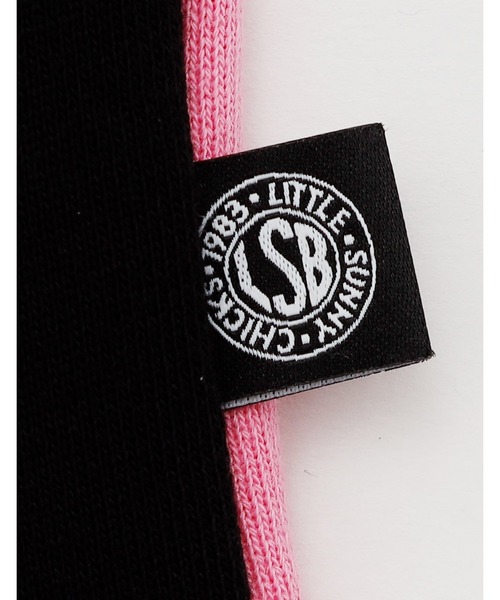 Little sunny bite（リトルサニーバイト）の「《Little sunny bite》angel stitch hoodie（パーカー・レディース・ブラック×ピンク/グレー系/グリーン系・MEDIUM/SMALL）」の5枚目の写真