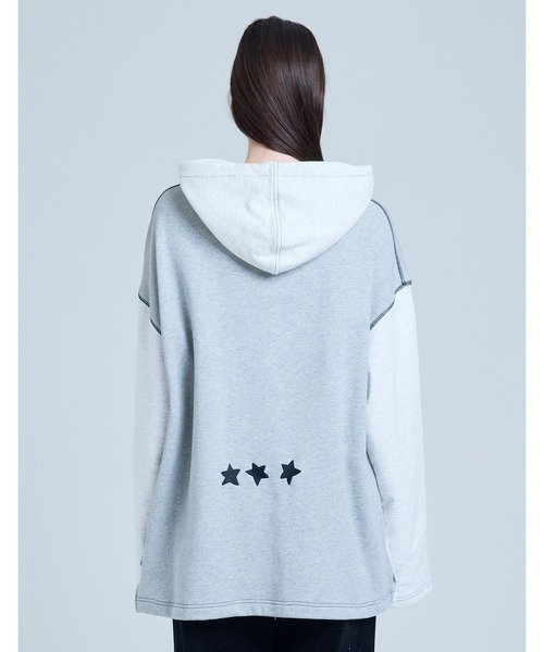 Little sunny bite（リトルサニーバイト）の「《Little sunny bite》angel stitch hoodie（パーカー・レディース・ブラック×ピンク/グレー系/グリーン系・MEDIUM/SMALL）」の12枚目の写真
