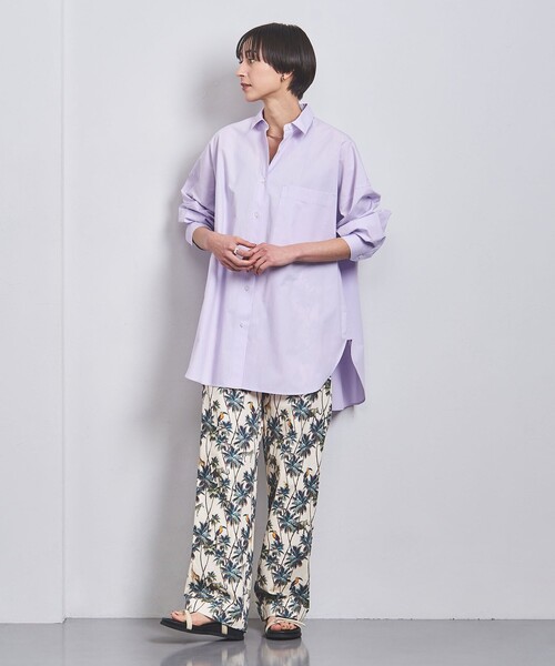 SACRA（サクラ）の「＜SACRA＞ビッグシャツ（シャツ/ブラウス・レディース・ライラック・38）」の4枚目の写真